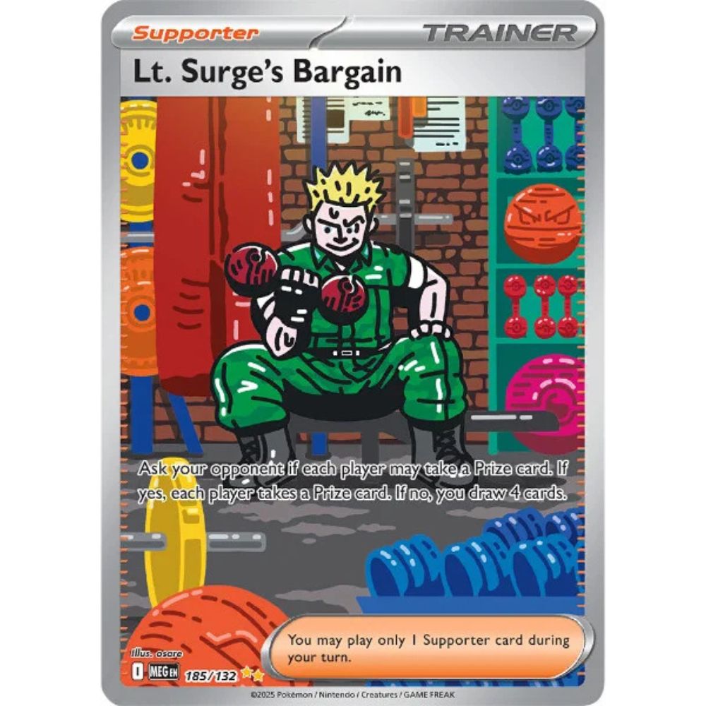 Lt. Surge's Bargain – 185/132 – Mega Evolution