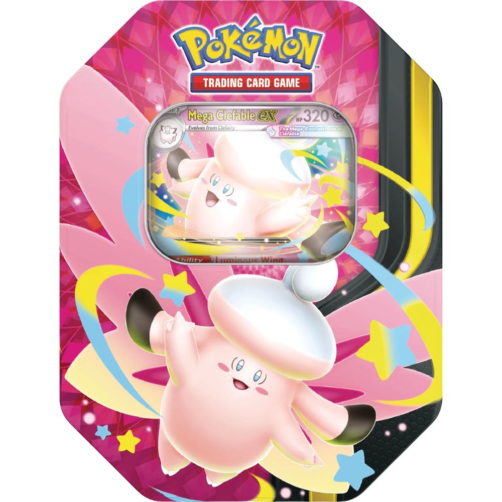 Pokémon: Mega Moonlit Tin – Mega Clefable ex