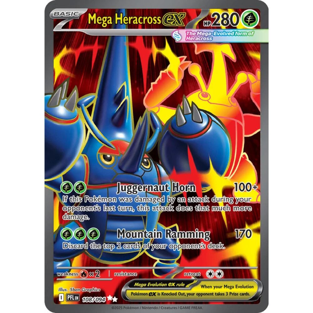 Mega Heracross ex – 108/094 – Phantasmal Flames