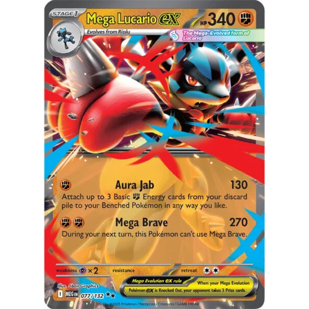 Mega Lucario ex – 077/132 – Mega Evolution