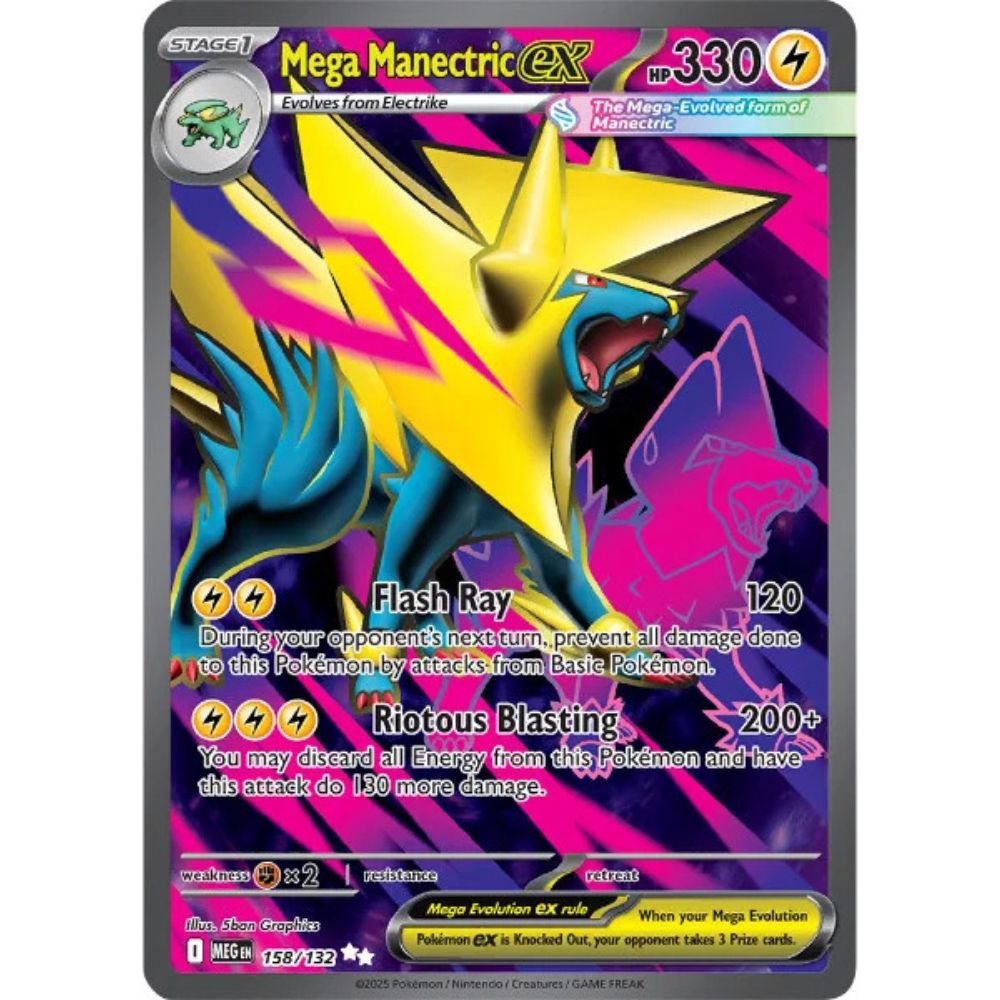 Mega Manectric ex – 158/132 – Mega Evolution