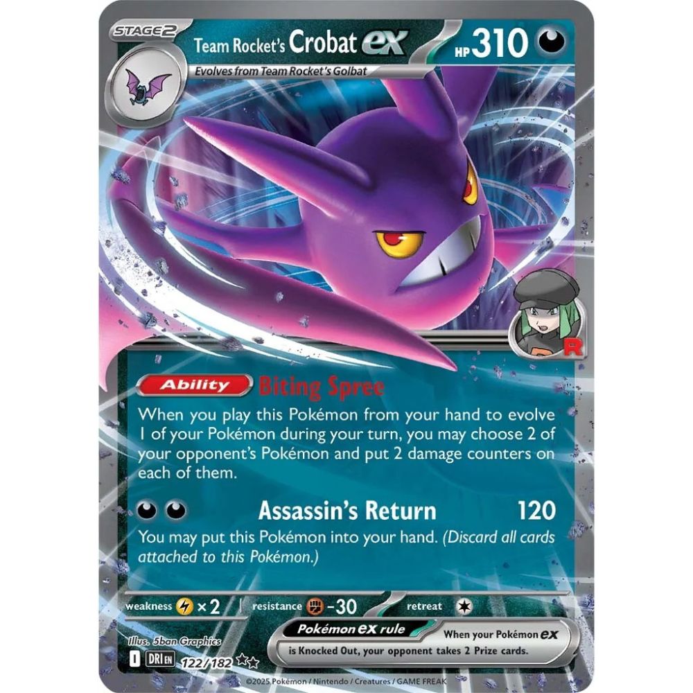 Team Rocket's Crobat ex – 122/182 – Destined Rivals