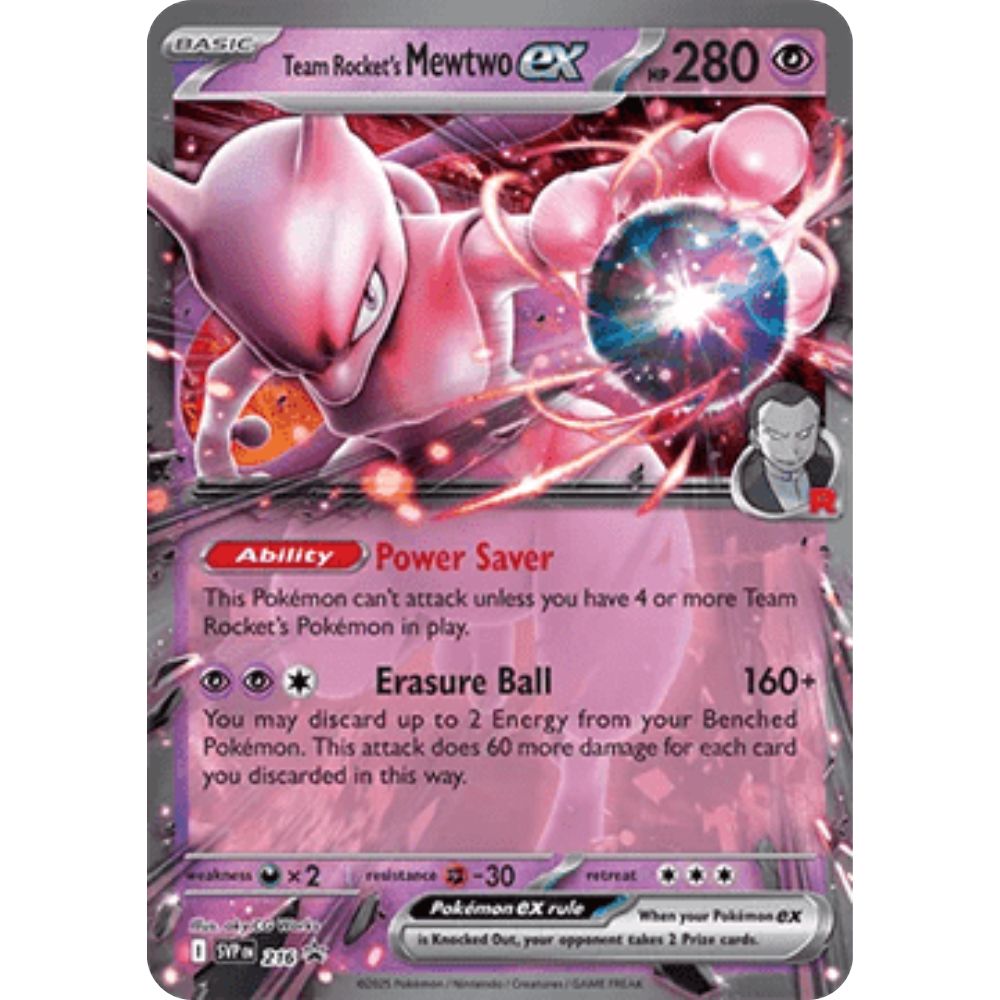 Team Rocket's Mewtwo ex – 216 – Black Star Promo