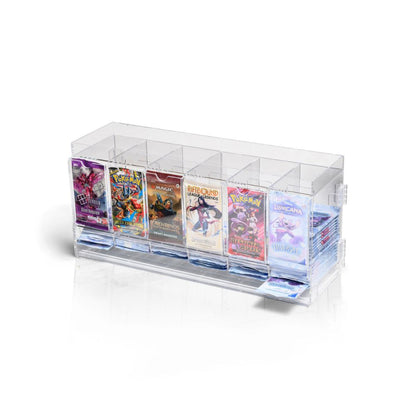 The Acrylic Box – 6-Slot Booster Pack Dispenser