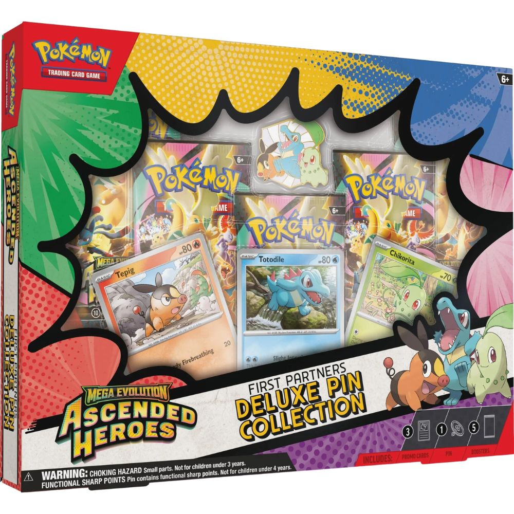 Pokémon: Ascended Heroes - First Partners Deluxe Pin Collection