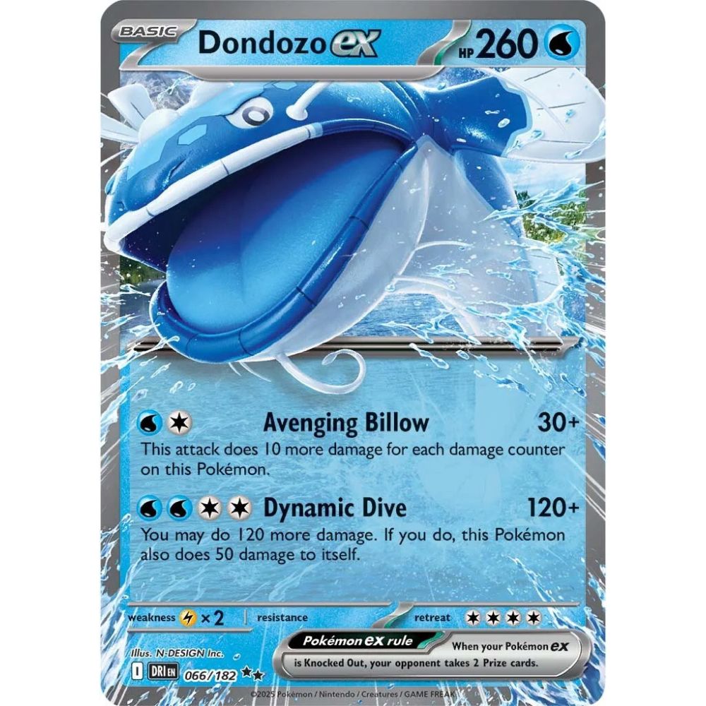 Dondozo ex  –  066/182  –  Destined Rivals