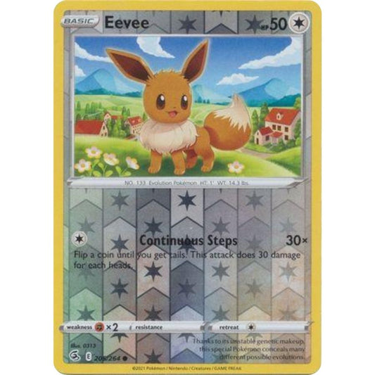Eevee  –  205/264  –  Fusion Strike –  (Reverse Holofoil)