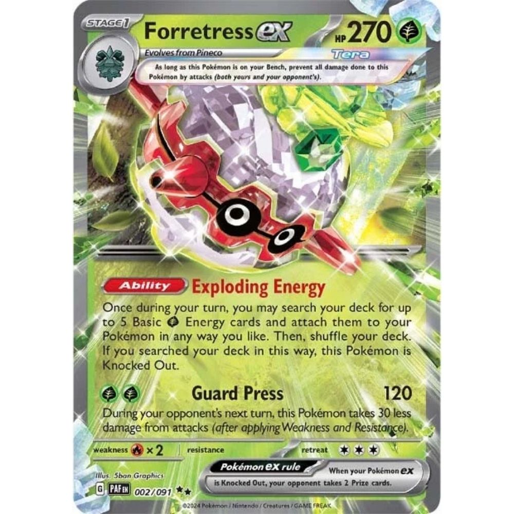 Forretress ex –  002/091  –  Paldean Fates