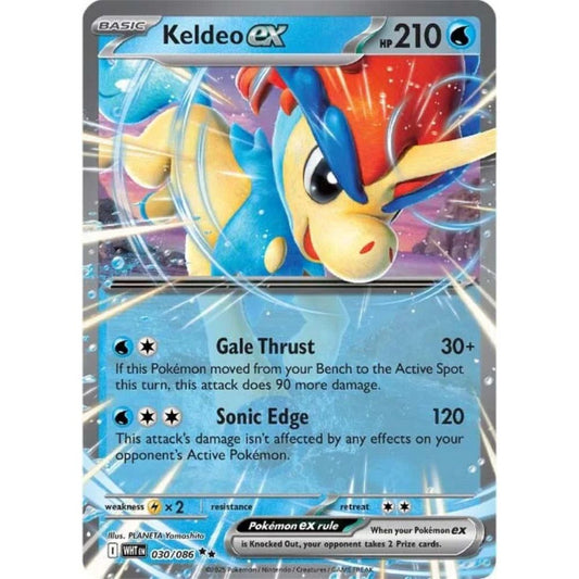 Keldeo ex  –  030/086  –  White Flare