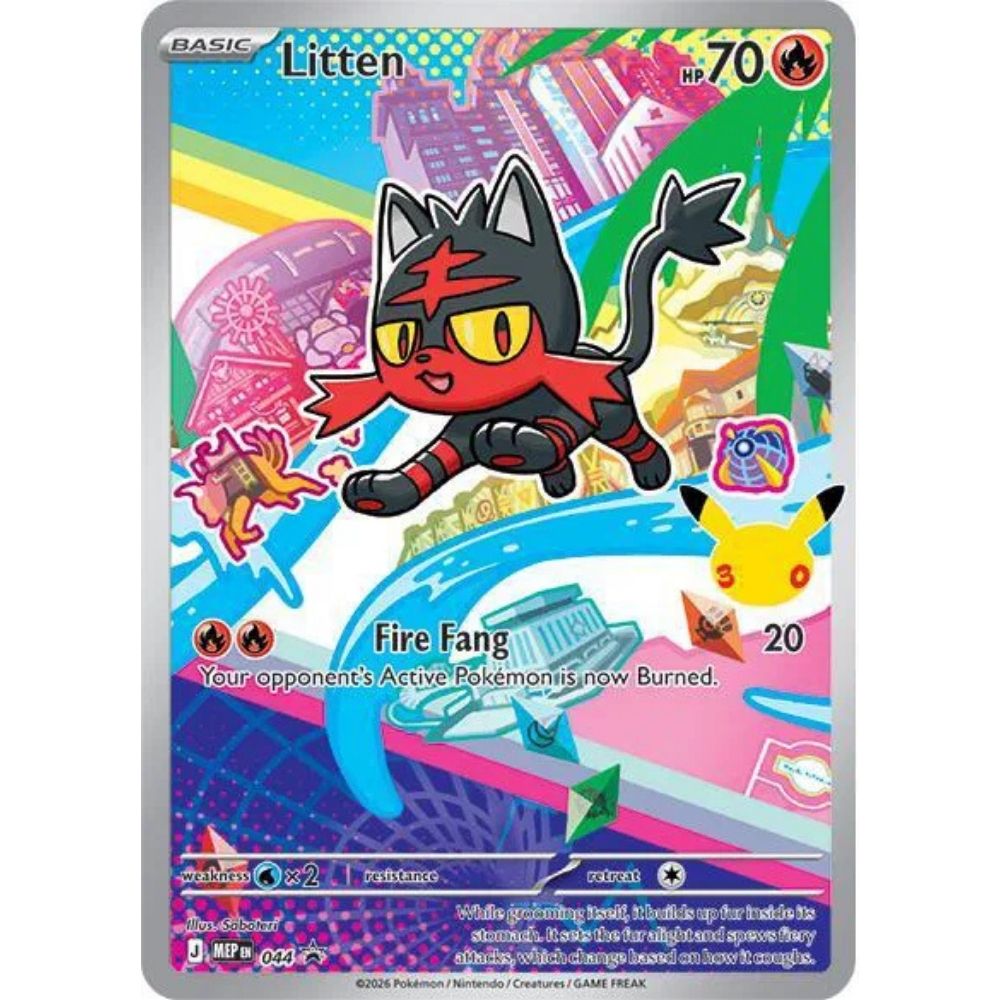 Litten –  044  –  Black Star Promo