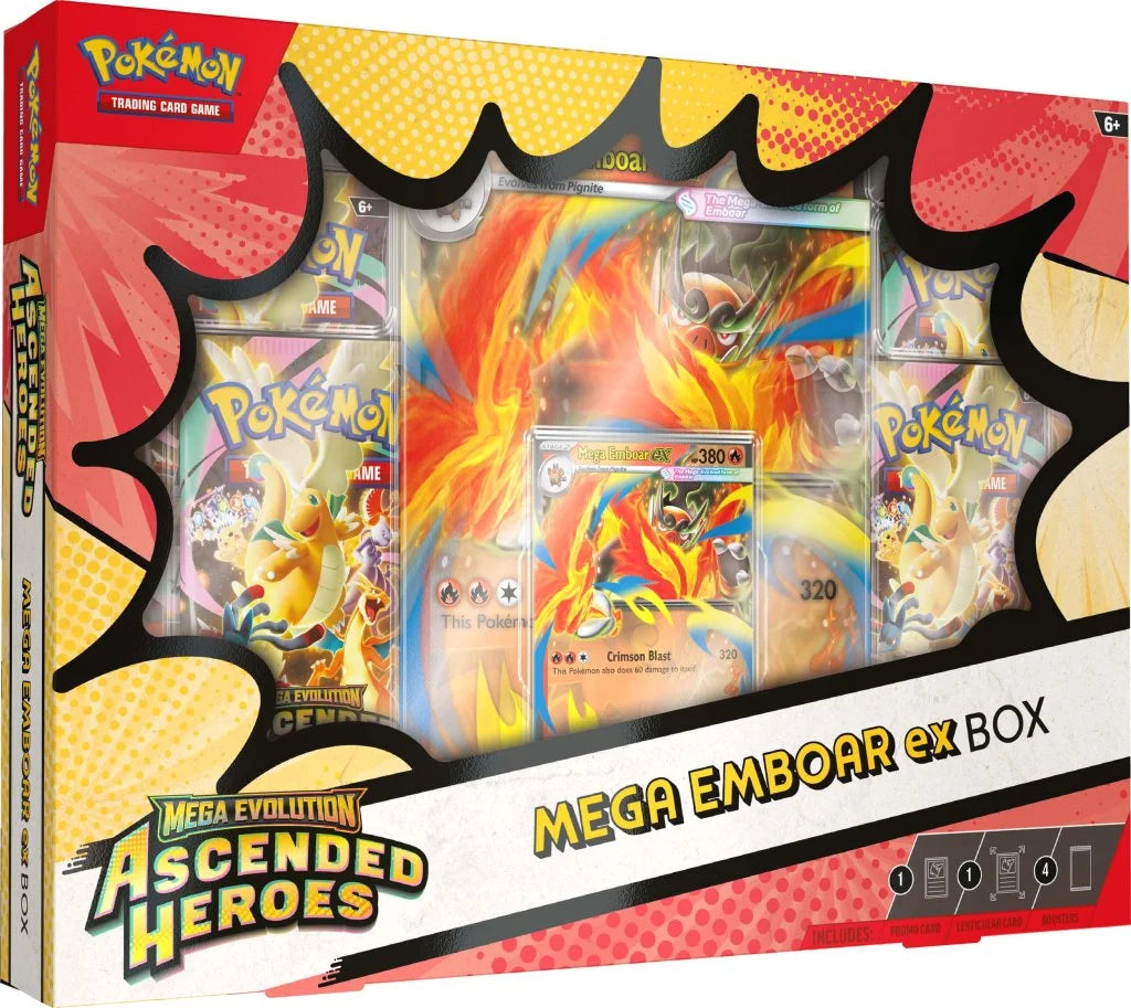 Pokémon: Ascended Heroes - Mega Emboar ex Box