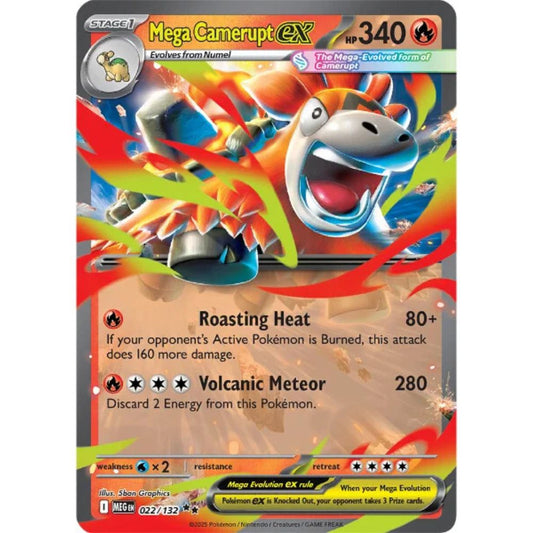 Mega Camerupt ex  –  022/132  –  Mega Evolution