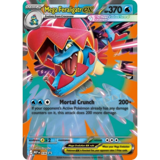 Mega Feraligatr ex –  036  –  Black Star Promo