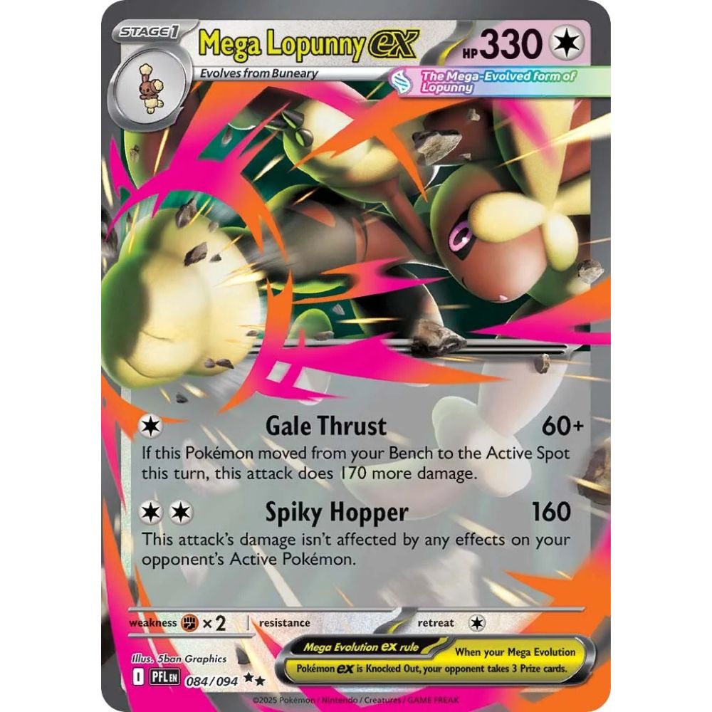 Mega Lopunny ex  –  084/094  –  Phantasmal Flames