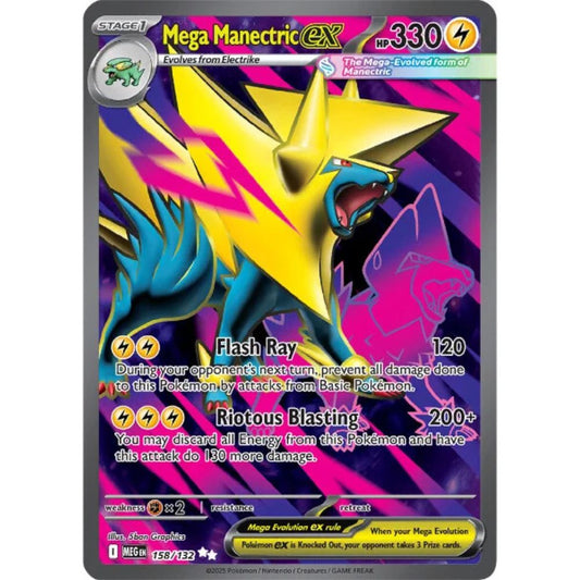 Mega Manectric ex  –  158/132  –  Mega Evolution