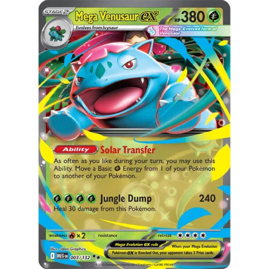 Mega Venusaur ex  –  003/132  –  Mega Evolution