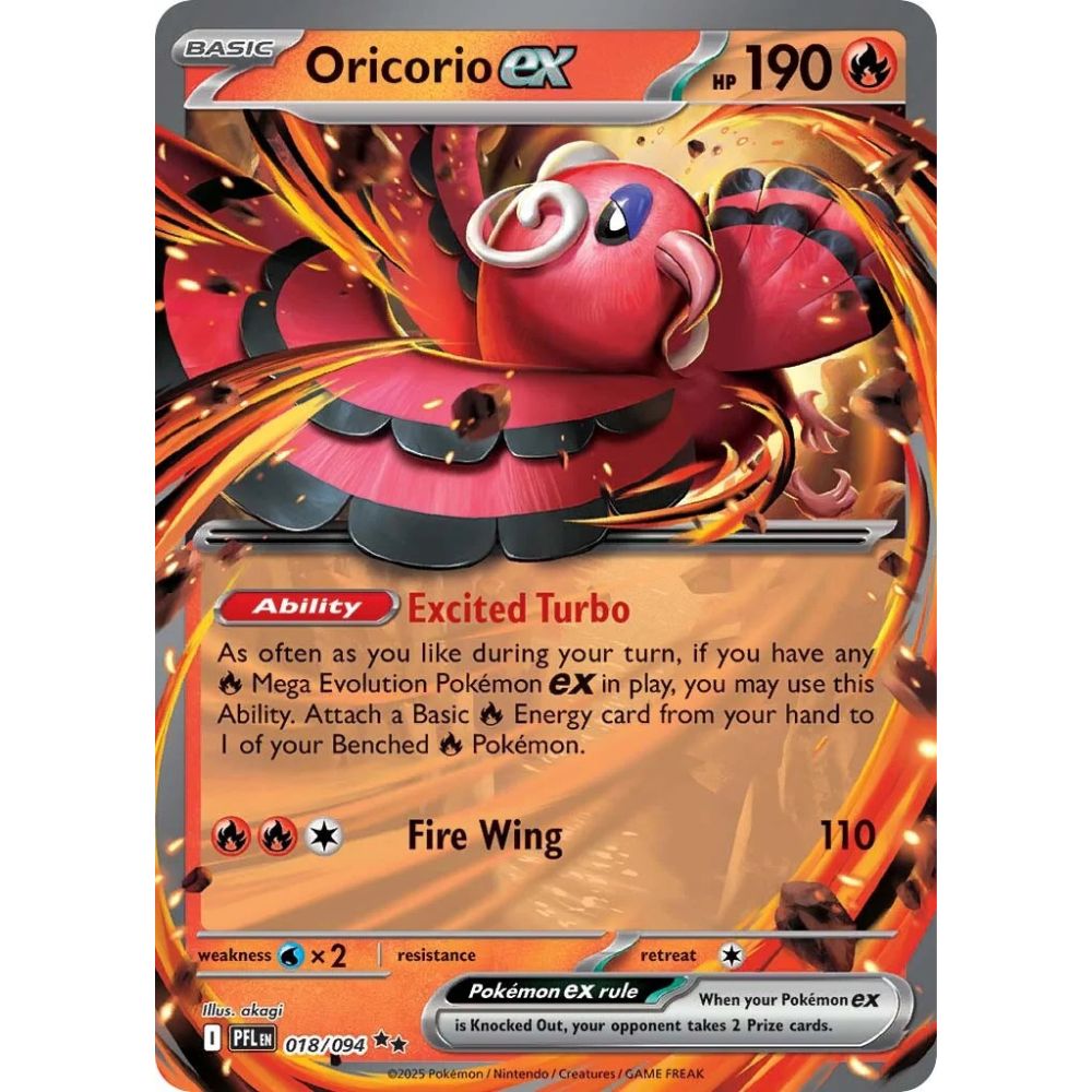 Oricorio ex  –  018/094  –  Phantasmal Flames