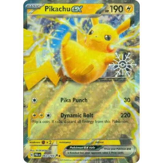 Pikachu ex  –  063/193  –  Paldea Evolved  –  (Holiday Calendar)