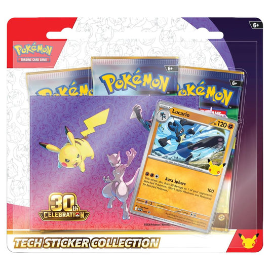 Pokémon: 30th Celebration – Tech Sticker Collection Lucario