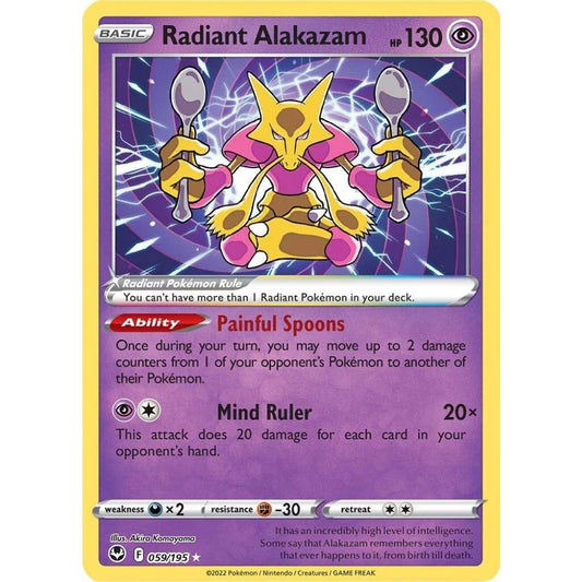 Radiant Alakazam –  059/195  –  Silver Tempest