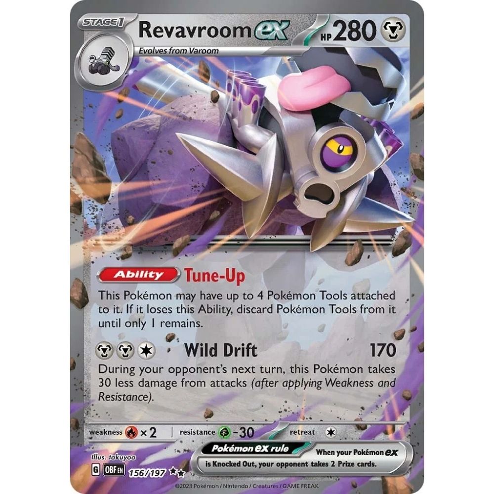 Revavroom ex –  156/197  –  Obsidian Flames