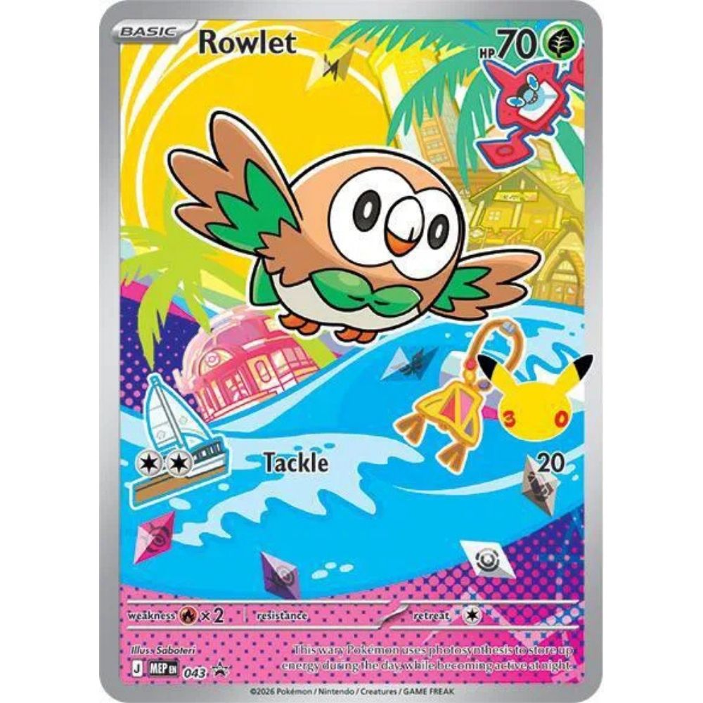 Rowlet –  043  –  Black Star Promo