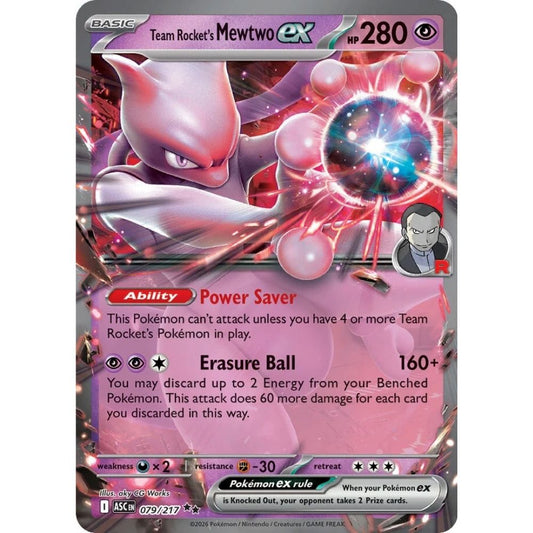 Team Rocket's Mewtwo ex –  079/217  –  Ascended Heroes
