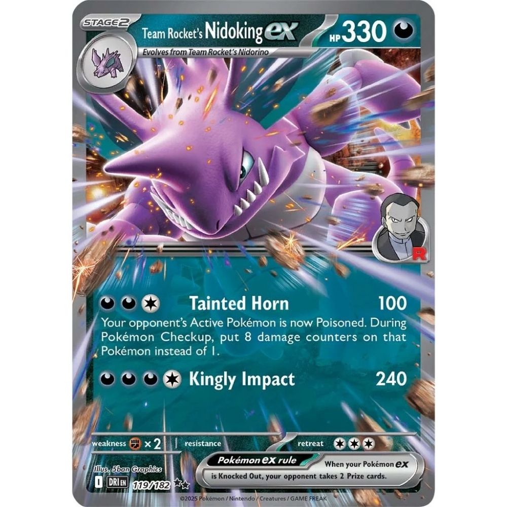 Team Rocket's Nidoking ex –  119/182  –  Destined Rivals