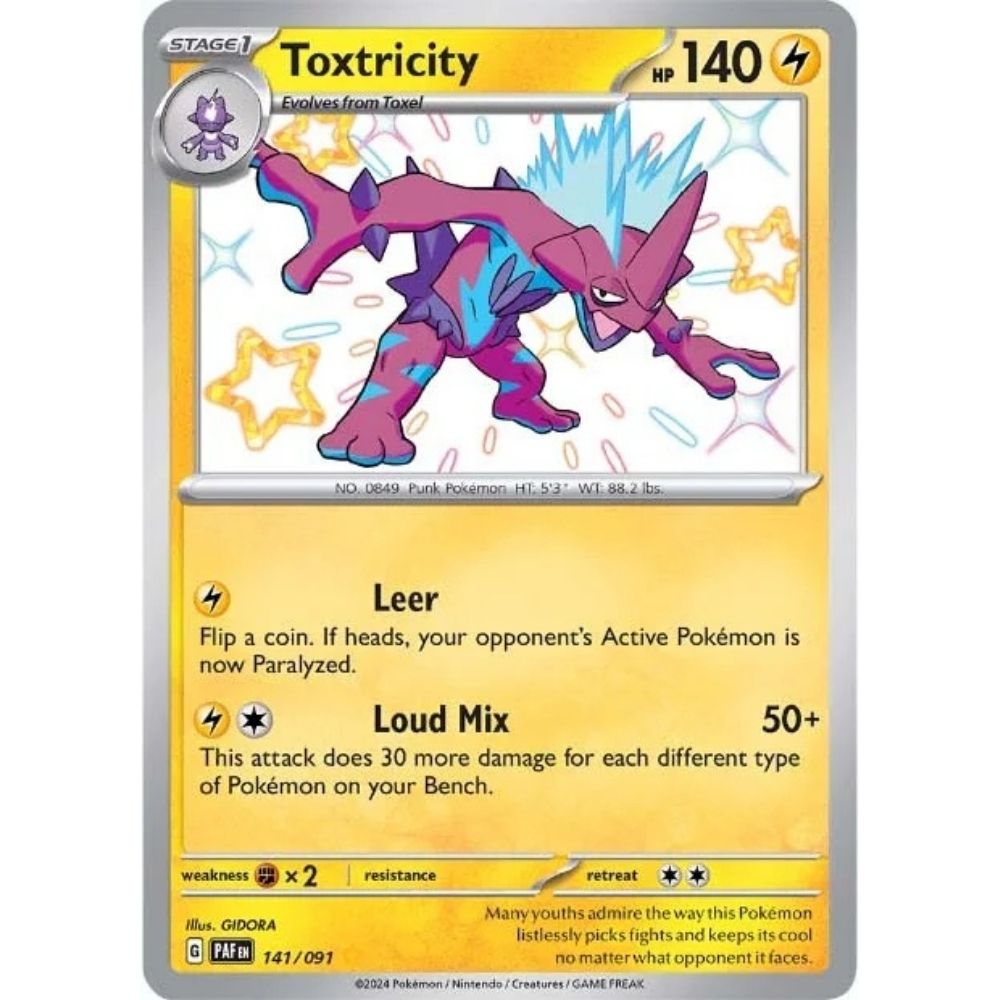 Toxtricity –  141/091  –  Paldean Fates