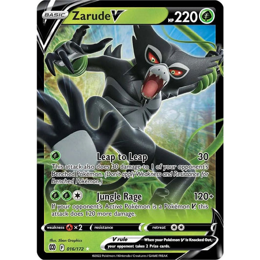 Zarude V –  016/172  –  Brilliant Stars