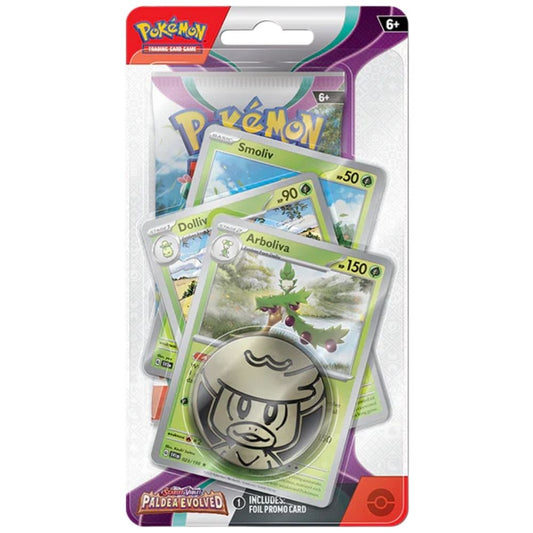 Pokémon: Paldea Evolved Premium Checklane Blister – Arboliva
